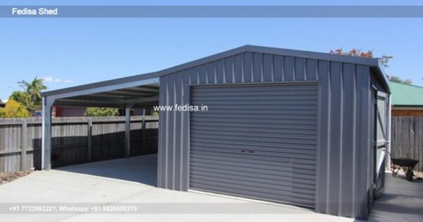Parking Shed Temporary Shed For Car Parking Stainless Steel Sheds N0-3108
