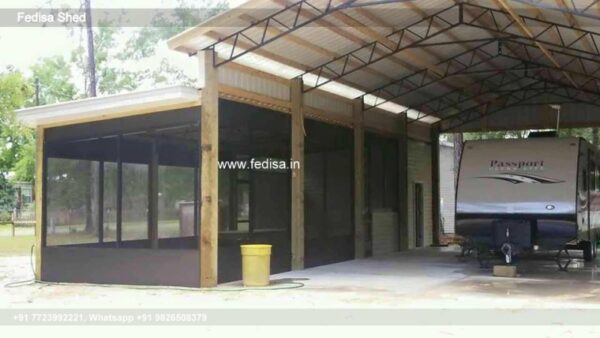 Parking Shed Steel Car Parking Shed Big Shed Design N0-3560