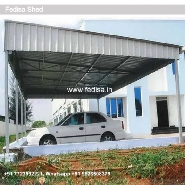 Parking Shed Fiber Shed For Car Parking Modern L Shaped Shed N0-3804