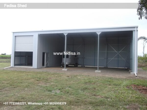 Parking Shed Steel Parking Shed Small Factory Shed Design N0-4034
