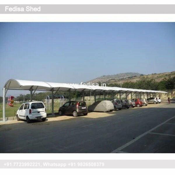 Parking Shed Car Parking Fiber Shed Industrial Shed Design N0-108