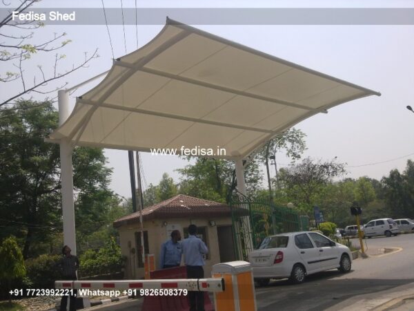 Parking Shed Car Parking Fiber Shed Bamboo Shed Design N0-294