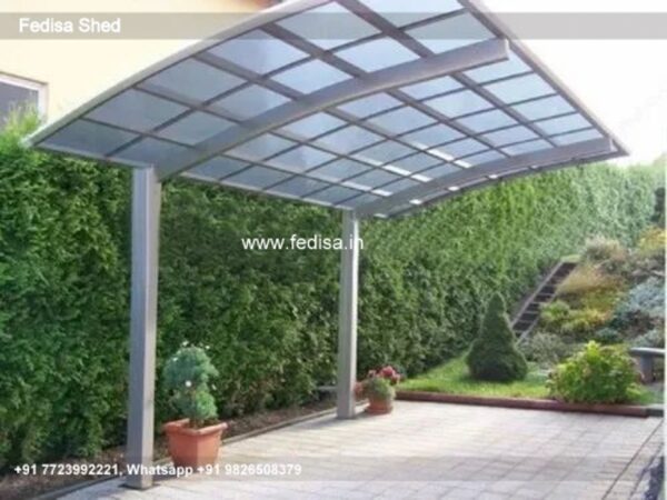 Parking Shed Steel Parking Shed Closed Car Shed Design N0-358