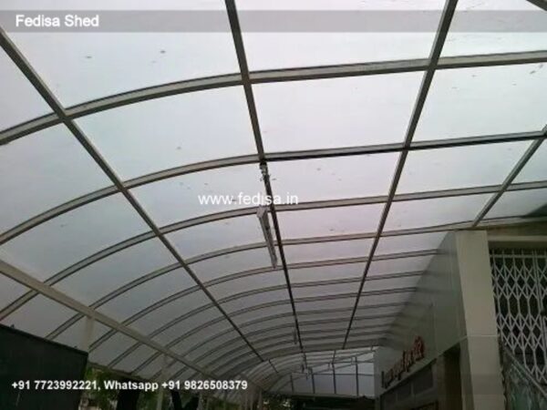 Car Parking Shed Car Parking Fiber Shed Design Green Roof Shed N0-395
