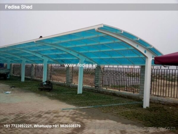 Car Parking Shed Gadi Parking Shed Factory Shed Design N0-417