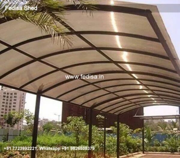 Car Parking Shed Aluminum Car Parking Shed Garden Storage Design N0-461