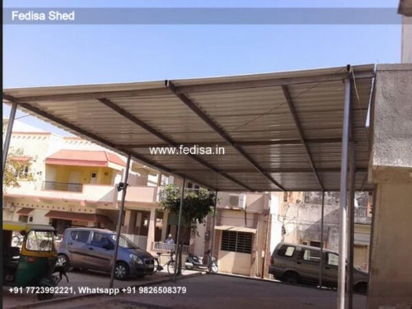 Car Parking Shed Shed For Parking Space Main Gate Shed Design N0-537