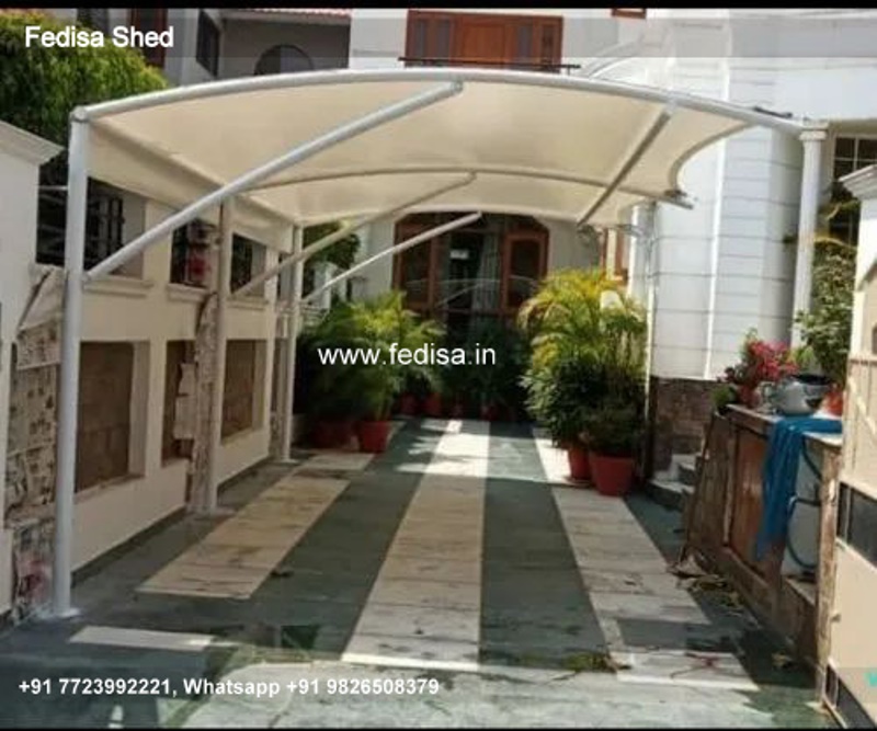 Car Parking Shed Car Parking Steel Shed Modern Shed With Overhang N0-593