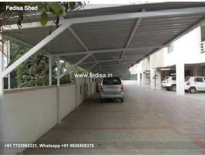 Car Parking Shed Fiber Parking Shed Single Cow Shed Design N0-783