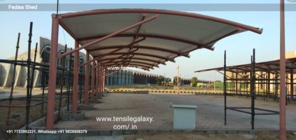 Parking Shed Tensile Fabric Car Shed Industrial Steel Sheds N0-924