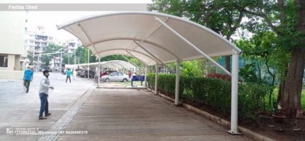 Parking Shed Fiber Shade For Car Parking Essar Steel Shed N0-970