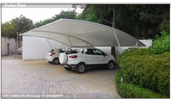 Parking Shed Car Parking Fiber Shed Steel Patra Shed N0-1038
