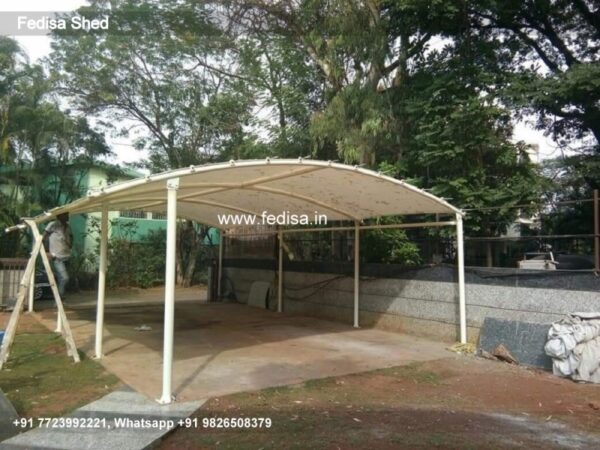 Parking Shed Car Parking Folding Shed Steel Shed Drawing N0-1040