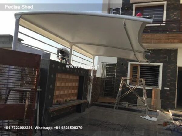 Parking Shed Fiber Shade For Car Parking Steel Car Parking Shed N0-1156