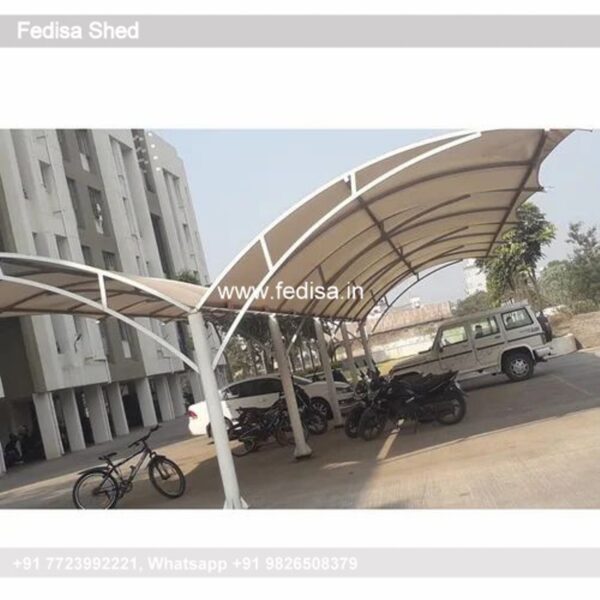 Car Parking Shed Four Wheeler Parking Shed Cattle Farm Shed Design N0-1435