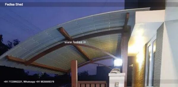 Car Parking Shed Temporary Car Parking Shed Curved Shed Design N0-1475