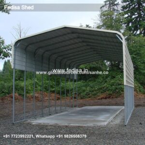 Parking Shed Steel Car Parking Shed Goat Shelter Design N0-1558