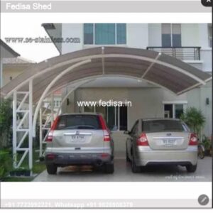 Parking Shed Car Parking Fiber Shed L Shaped Shed Design N0-1596