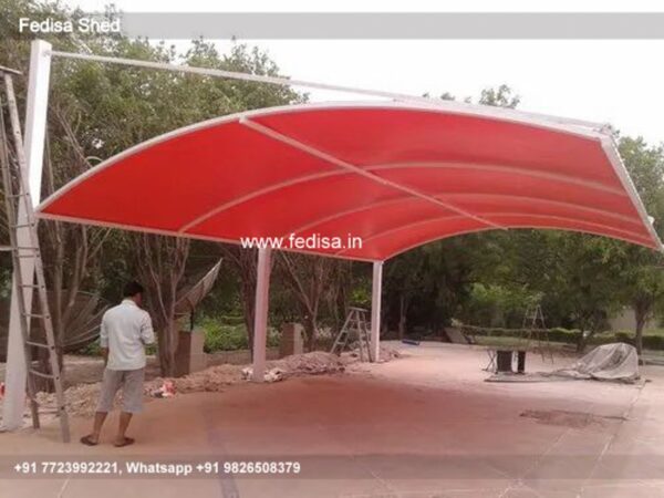 Parking Shed Retractable Car Parking Shed Modern Two Story Shed N0-1688
