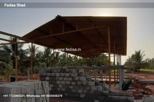 Parking Shed Cantilever Car Parking Shed Shed Fabrication Drawings N0-1778