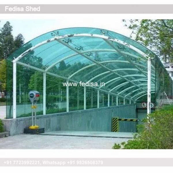 Parking Shed Automatic Car Parking Shed Slope Roof Shed Design N0-1876