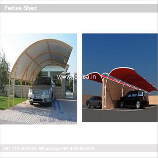 Parking Shed Tin Shed For Car Parking Steel Car Shed N0-2042