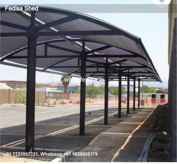 Parking Shed Car Parking Shed At Home Godown Shed Construction Cost N0-2072