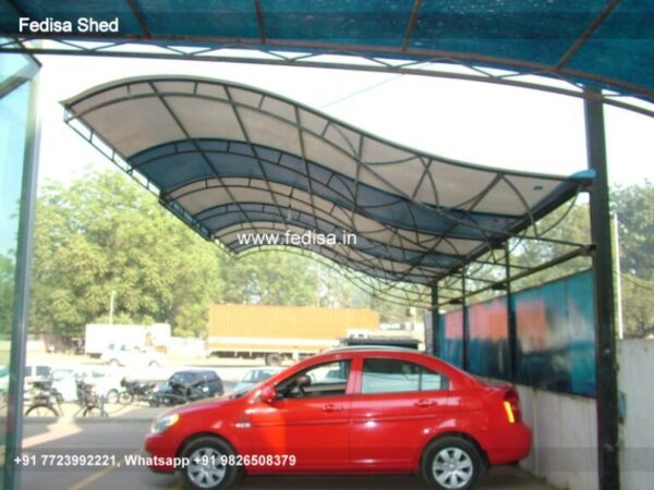 Car Parking Shed Gadi Parking Shed Industrial Steel Sheds For Sale N0-2091
