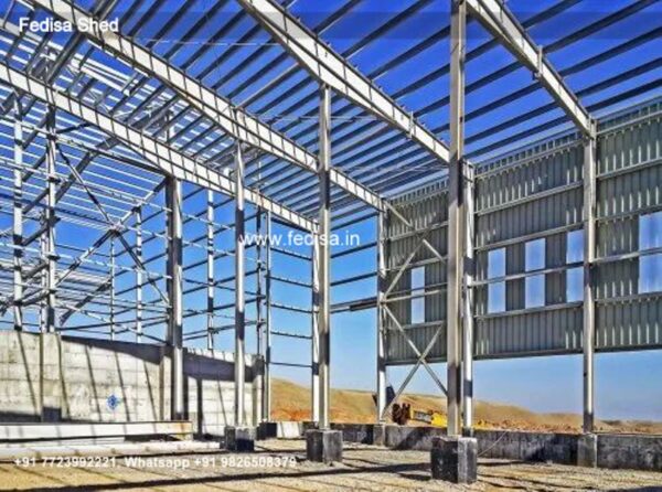Industrial Shed Construction Cost Of Factory Shed Rice Mill Shed N0-1026