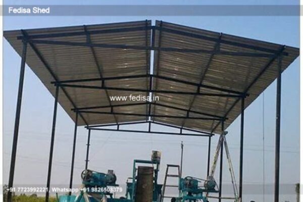 Industrial Shed Steel Car Shed 2 Story Modern Shed N0-1337
