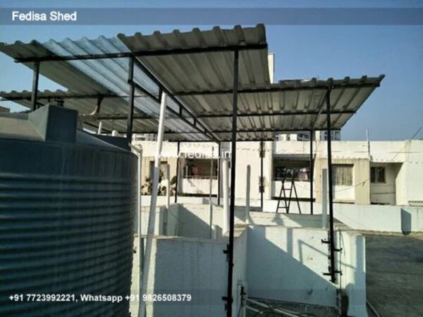 Industrial Shed 10x20 Steel Building Terrace Roof Shed Design N0-1931