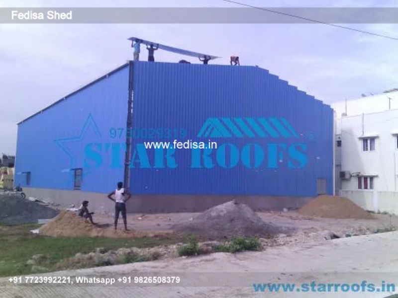 Industrial Shed Steel Shed Workshop Main Door Shed Design N0-2705