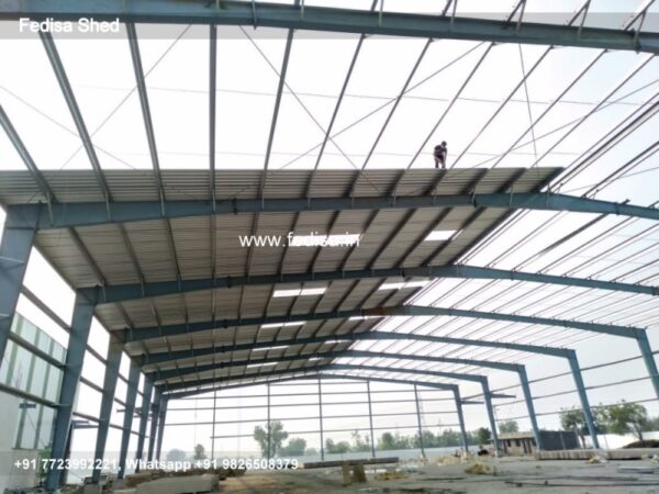 Industrial Shed Steel Storage Building Shed Office Interior N0-2884