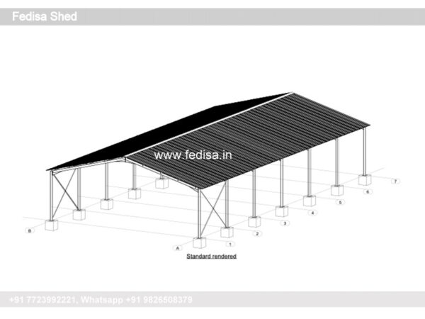 Industrial Shed Metal Shed Construction Steel Shed For Sale N0-3074
