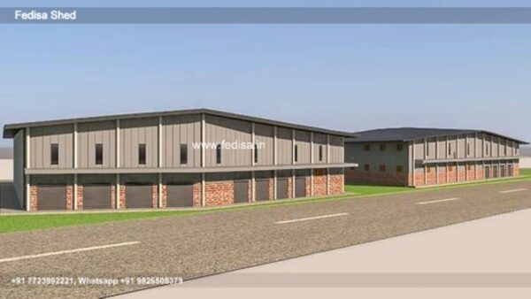 Industrial Shed Steel Interlock Sheds Man Made Steel Sheds N0-3180