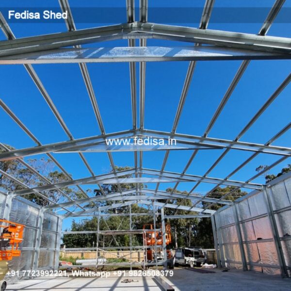 Industrial Shed Building A Steel Shed Car Parking Fiber Shed N0-3262
