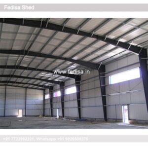 Industrial Shed Prefabricated Steel Shed Double Door Shed Design N0-3648