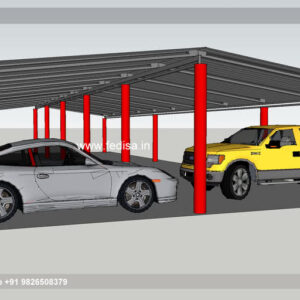 Parking Shed Retractable Car Parking Shed Automatic Car Parking Shed N0-014