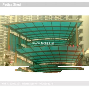 Parking Shed Car Parking Fiber Shed Bamboo Shed Design N0-294
