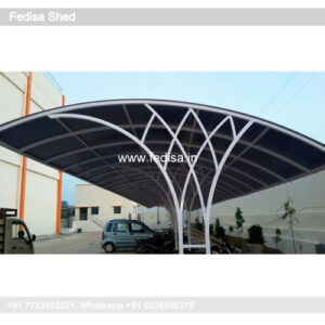 Parking Shed Car Parking Shed Material Barrel Roof Shed N0-302