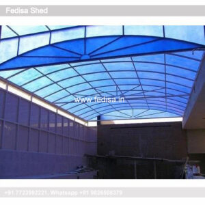 Parking Shed Retractable Car Parking Shed Curved Roof Shed Design N0-386