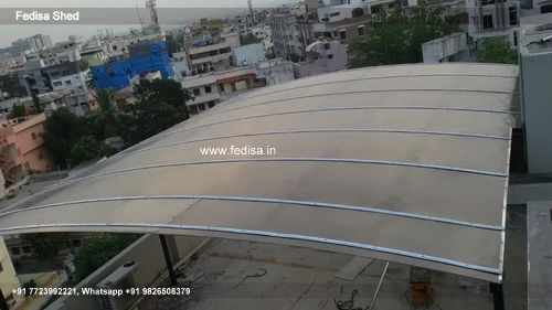 Parking Shed Outdoor Bicycle Shelter Rooftop Tin Shed Design N0-652
