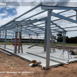 Industrial Shed Design with Strong Structural Support No-0014