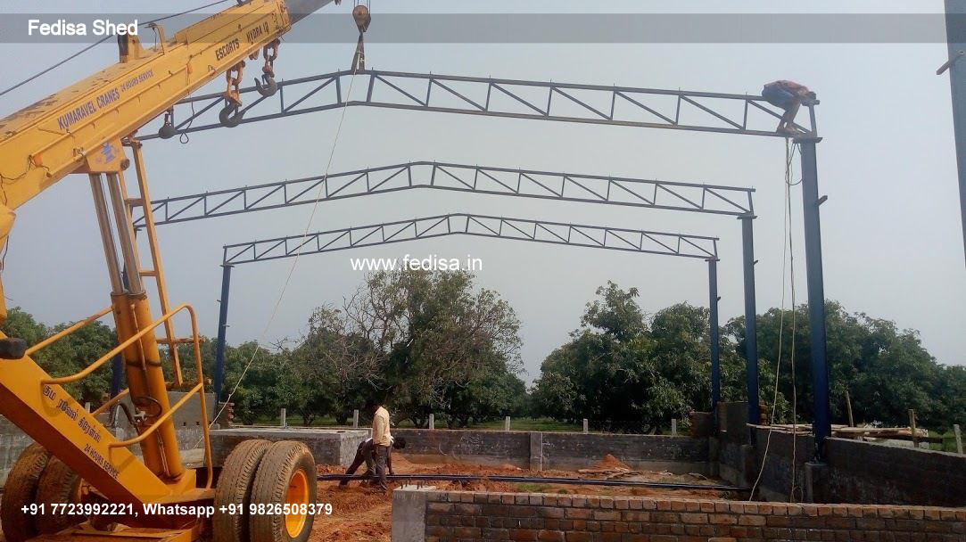 Industrial Shed Design with Modern Metal Roofing No-0025