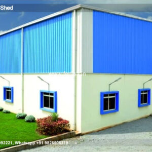 Industrial Shed Design with Contemporary Roof Architecture No-0148