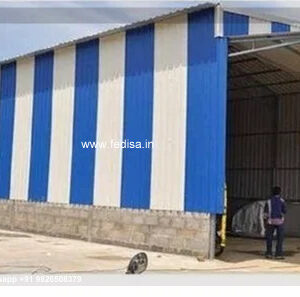 Industrial Shed Design with Weatherproof Metal Roof No-0156