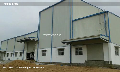Industrial Shed Design with Strong Industrial Roof Support No-0166
