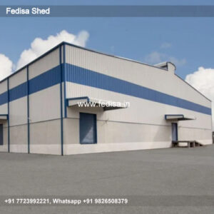 Industrial Shed Design with Durable Open Span Structure No-0202
