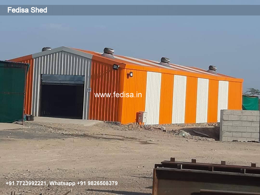 Industrial Shed Design with Heavy Steel Roof Support No-0292