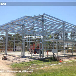 Industrial Shed Design with Durable Steel Support Beams No-0394